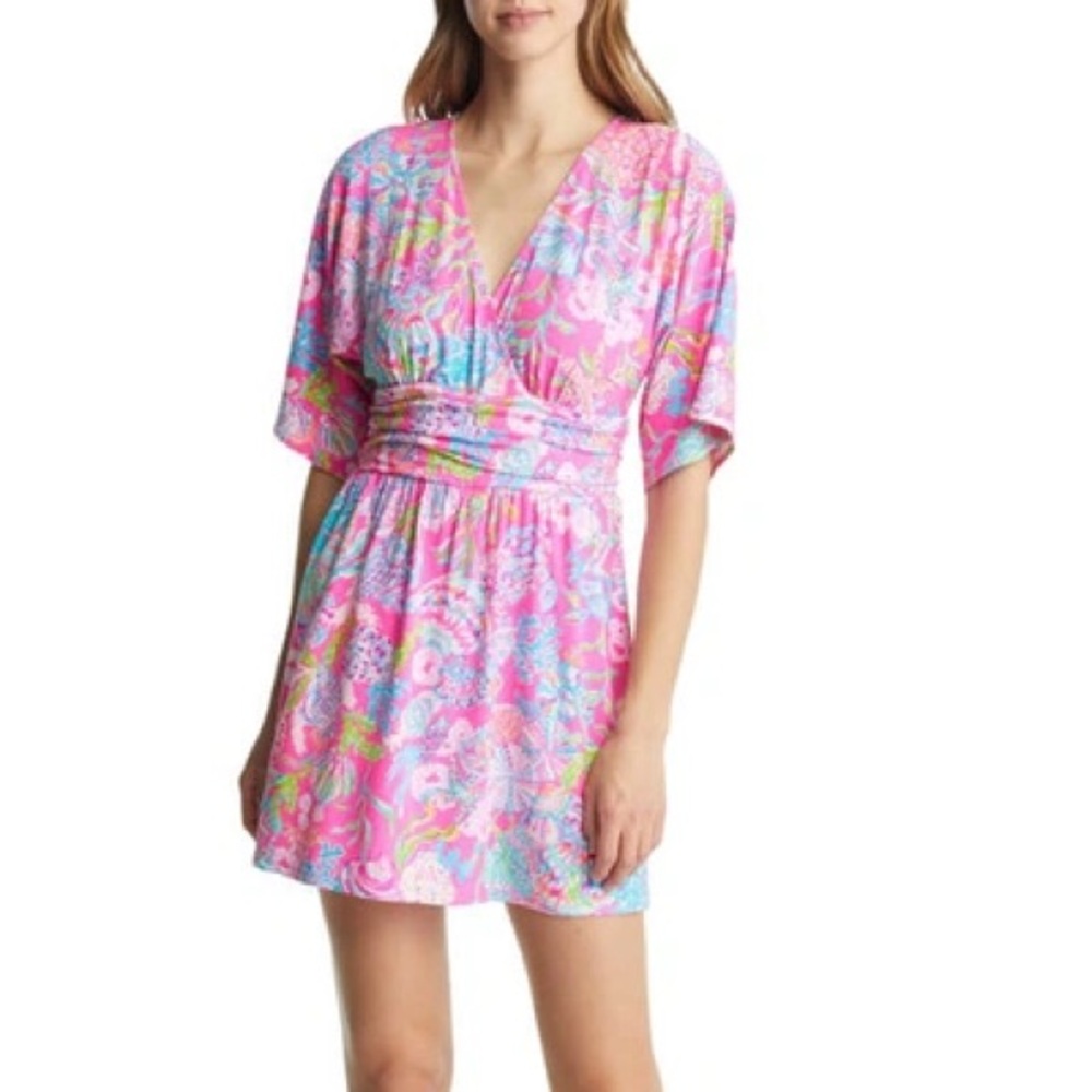 NWT Lilly Pulitzer Parigi Skort Romper S Pink Isle Shell Me Something Good dress - Picture 5 of 5